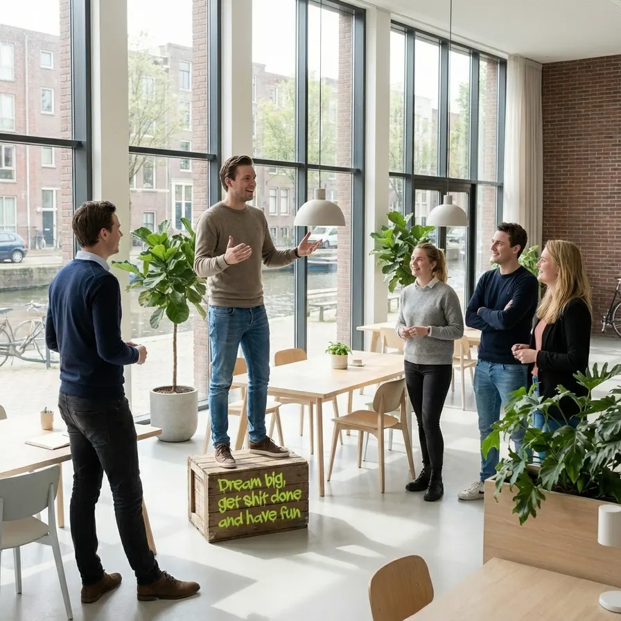 Illustratie van een presentatie over AI